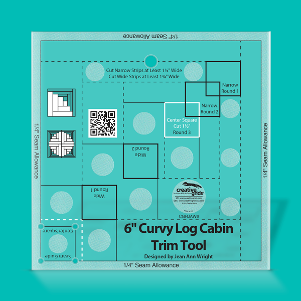 Creative Grids 6" Curvy Log Cabin Trim Tool