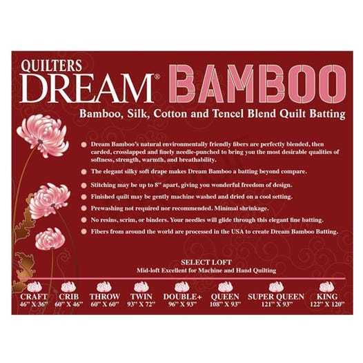 Quilters Dream Bamboo Batting- twin