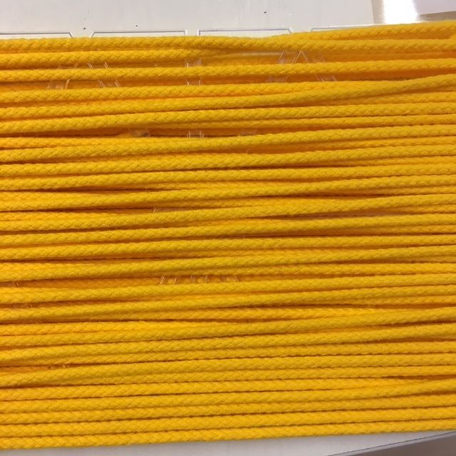 Baumwollkordel 3 mm gelb