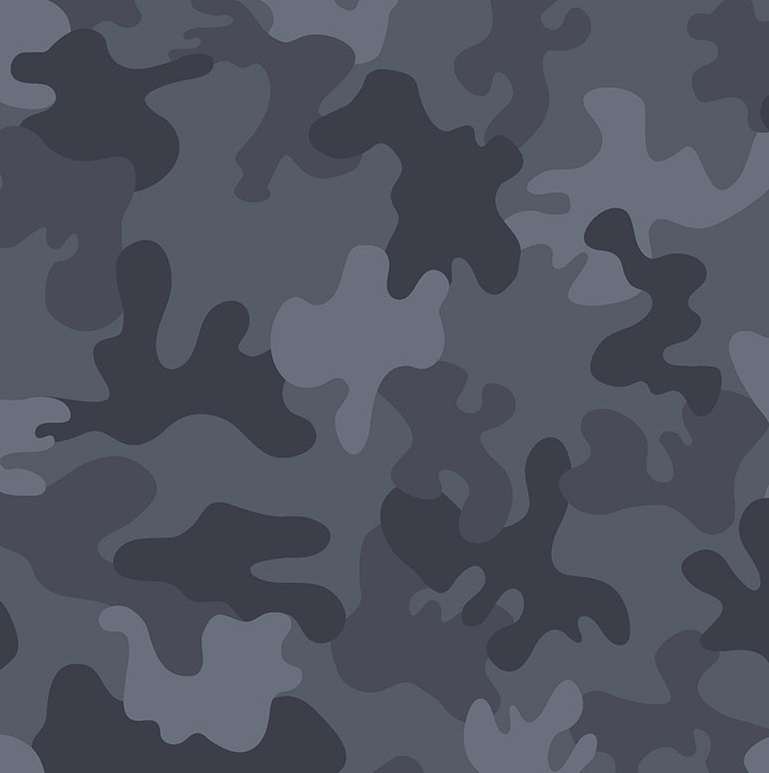 Baumwollstoff camouflage blau