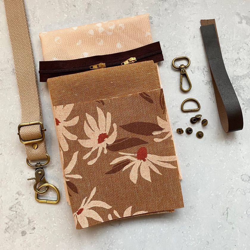 Kit "Haralson Bag" Bend Blumen caramel